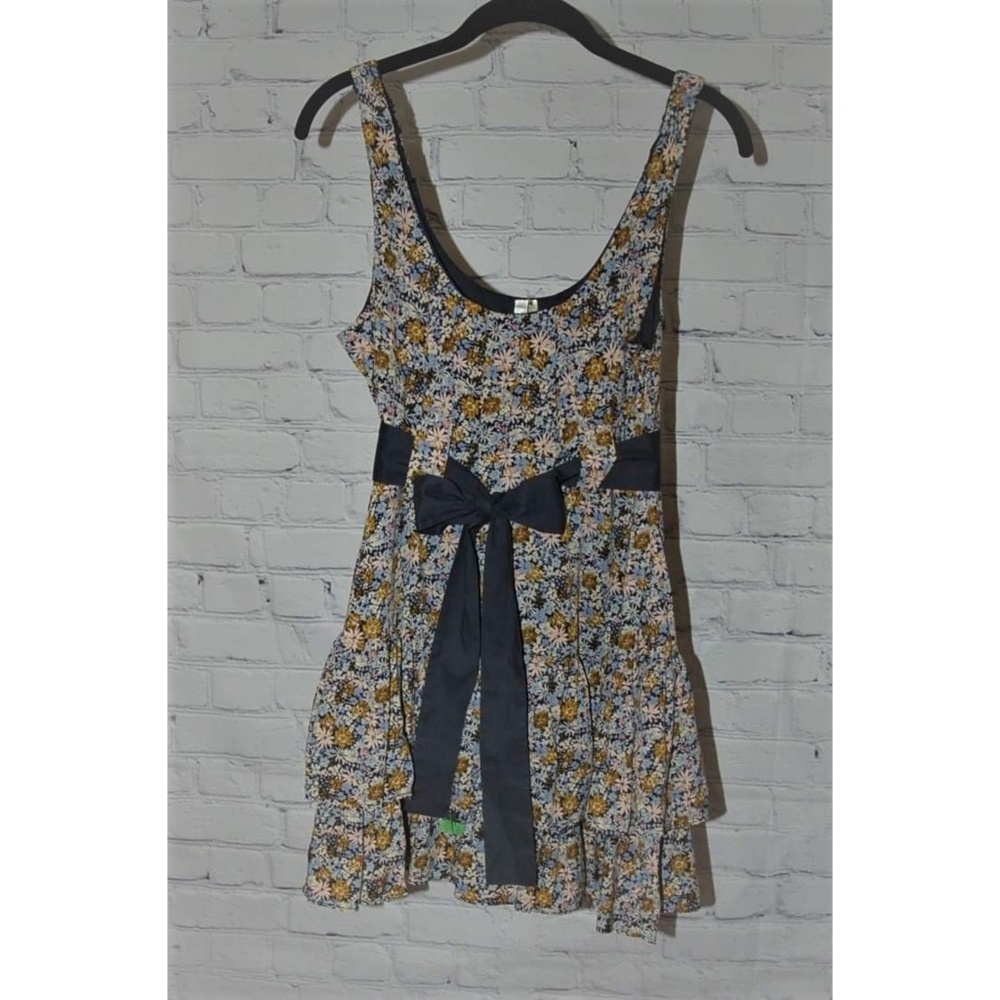 Blue Floral Mini Dress